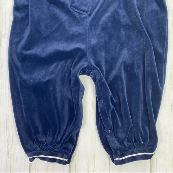Good Lad Navy Blue Velour Sailor Style One Piece Outfit - Picture 4 of 5